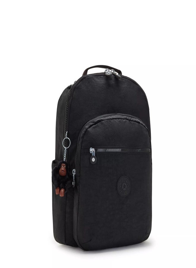 KIPLING KIPLING حقيبة ظهر كيبلينج النسائية سيول للكمبيوتر المحمول مقاس 15 بوصة، متينة وواسعة مع أحزمة كتف مبطنة وجيب واقٍ مدمج - Image 4